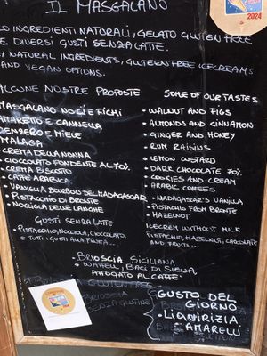   at Gelateria il Masgalano in Siena