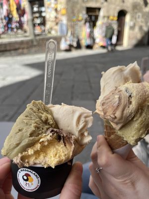   at Gelateria il Masgalano in Siena