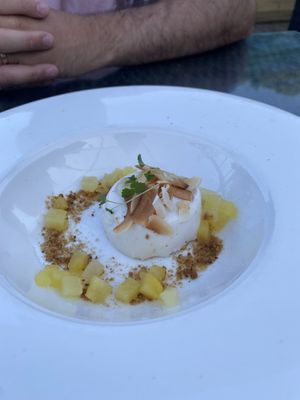 Coconut panacotta  at Hare & Hounds in Bath