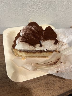 Tiramisu tart  at Tsuchi Cafe in Toronto