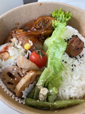 This was a monthly special   at Tsuchi Cafe in Toronto