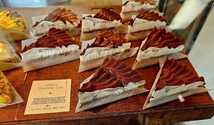 Tiramisu Tart at Tsuchi Cafe in Toronto