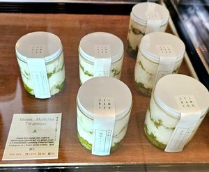 Matcha tiramisu at Tsuchi Cafe in Toronto