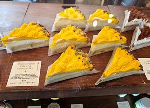 Miso Caramel Kabocha Cheesecake at Tsuchi Cafe in Toronto