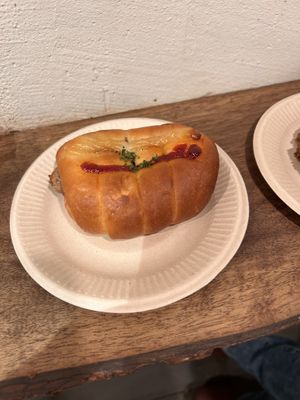 Sausage roll  at Tsuchi Cafe in Toronto