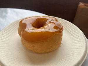 Soy Glazed Mochi Donut at Tsuchi Cafe in Toronto