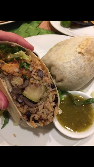Vegan burrito. at El Pueblito Mexican in Bracebridge