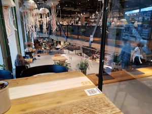 View from upper floor at The Bridge in Zurich