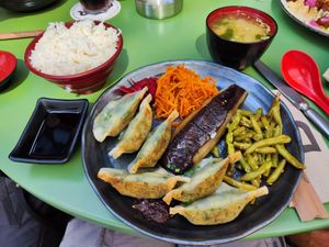 Gyozas at The Bridge in Zurich