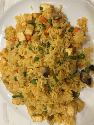 Vegan Tofu & Veggie Fried Rice  #Veganuary at Delicious Pho in Chicago