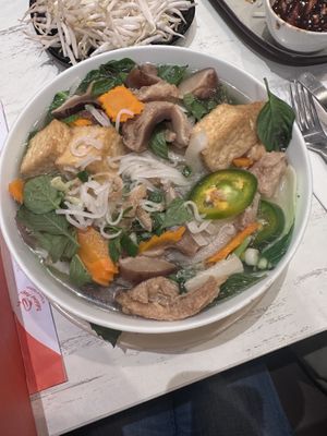 vegan pho  at Delicious Pho in Chicago