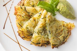 "Galette of Potato and Zucchini with Avocado Dip"
A savory galette made with matchstick vegetables, baked to a crispy perfection. at All Day Dining ORIGAMI in Tokyo