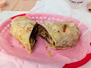 Mushroom burrito. at The Taco Stand in Encinitas