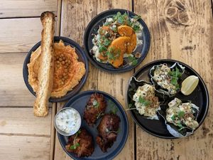 Vegan small plates   at Cafe in the Park in Rickmansworth