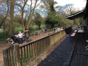 Cafe in The Park outdoor seating at Cafe in the Park in Rickmansworth