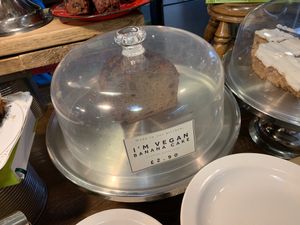 Vegan banana cake at Cafe in the Park in Rickmansworth