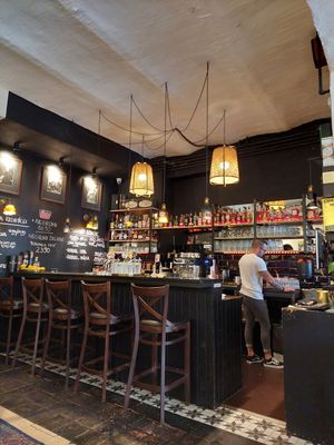 Inside at Papírkutya in Veszprem