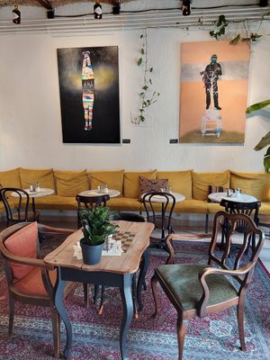 Inside at Papírkutya in Veszprem