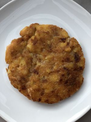 Vegan “frico" at La Dimora del Bardo in Nimis