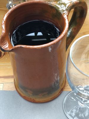 Refosco red wine at La Dimora del Bardo in Nimis