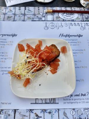 Crostini met chimmichurri at Bistro Belle in Oud Zuilen