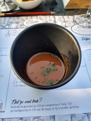 Tomatosoup at Bistro Belle in Oud Zuilen