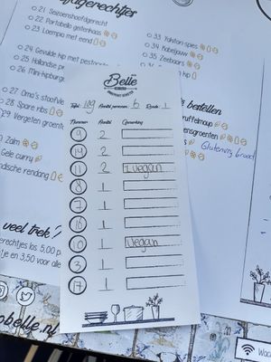 Had to point out the vegan options at Bistro Belle in Oud Zuilen