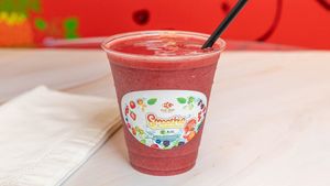 BERRY BERRY SMOOTHIE. ALL NATURAL. NO SUGAR OR WATER ADDED.  at Earths Goddess Holistics and Juicebar in Fort Lauderdale