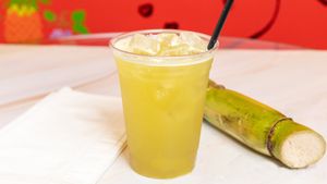 FRESH SUGAR KANE JUICE at Earths Goddess Holistics and Juicebar in Fort Lauderdale