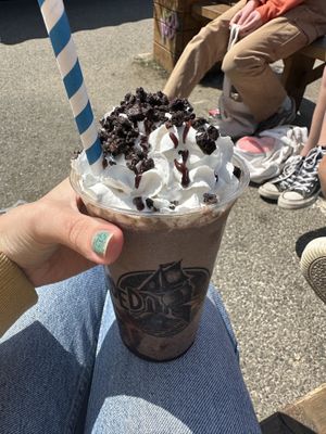 Vegan Oreo milkshake   at Iced on the Quay in Hayle