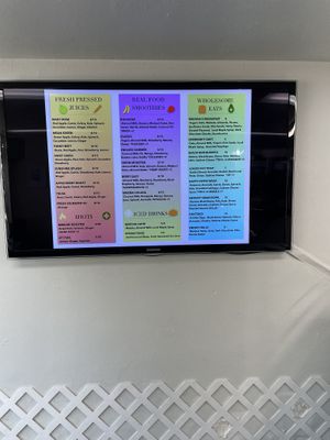 Menu  at Green Vibes Juice & More in Mount Vernon