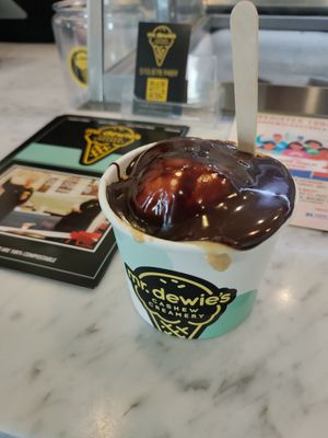 Vegan fudge at Mr.Dewie's Cashew Creamery in Oakland