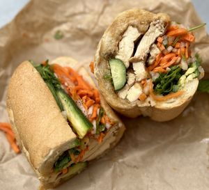 Tofu banh mi  at Dragoneats - Haight in San Francisco