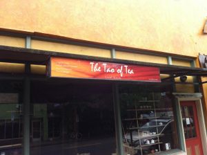 Outside at The Tao of Tea in Portland