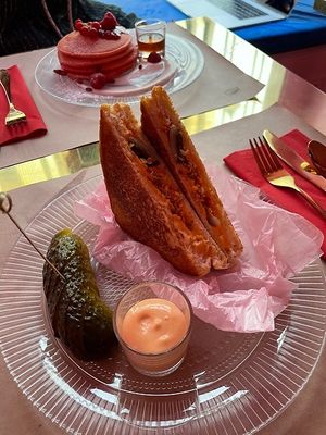 Kimchi Grilled Cheese at Machimbombo in Lisbon