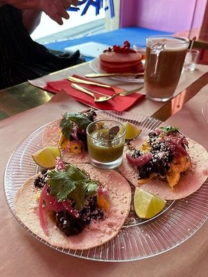 Vegan Option Breakfast Tacos at Machimbombo in Lisbon