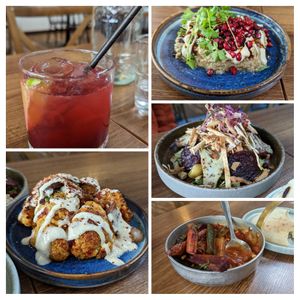 Delicious vegan dishes at Imad's at Imad's Syrian Kitchen in London