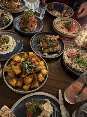  A full selection of veg fare  at Imad's Syrian Kitchen in London