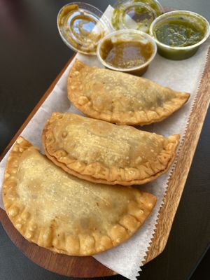 Vegan empanadas  at Franchesca's Empanadas Cafe in Baltimore