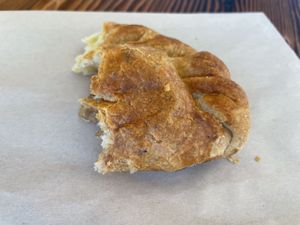 Sausage potato empanada  at Timeless Coffee - Webster in Oakland