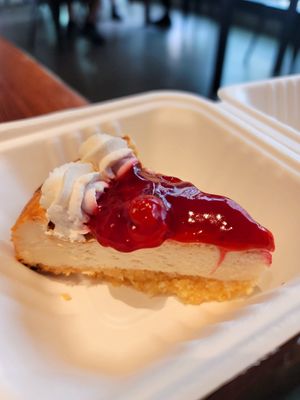 Cherry cheesecake at Timeless Coffee - Webster in Oakland