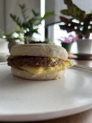 Breakfast sandwich   at Timeless Coffee - Webster in Oakland