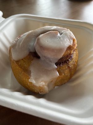 Pumpkin cinnamon roll  at Timeless Coffee - Webster in Oakland