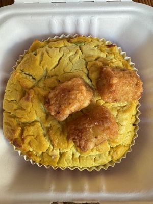 Onion potato frittata - excellent #Veganuary at Timeless Coffee - Webster in Oakland