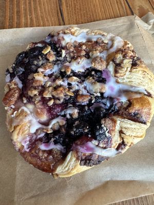 Blueberry danish #Veganuary at Timeless Coffee - Webster in Oakland
