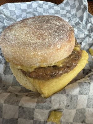 Breakfast Sammie  #Veganuary at Timeless Coffee - Webster in Oakland