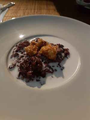 Black rice pudding at Bali bar&restaurant in Rome