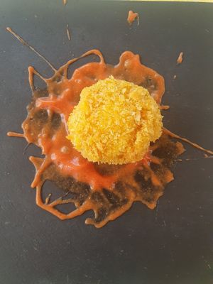 Mozzarella in carrozza at Vegan Domus Mea in Vicenza