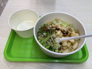 After the pour!   at Living Wholesome 生活天然健康素食 - Fortune Centre in Central Singapore