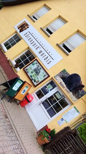 entrance to the bear park at Bistro Bärenblick in Leinefelde-worbis